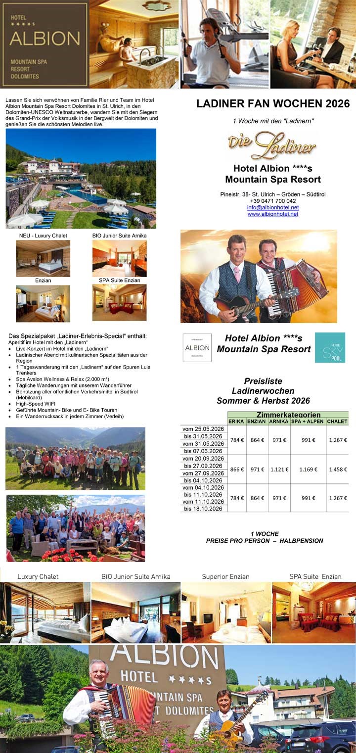 Ladiner Fan Wochen 2026