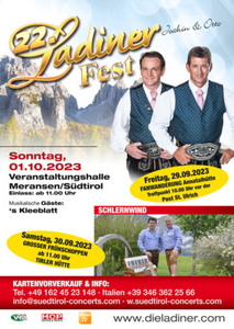 Das Programm zum Ladinerfest 2023 ist online